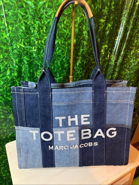 Marc Jacobs Handbags - Marc Jacobs Blue Patchwork Denim Tote Bag